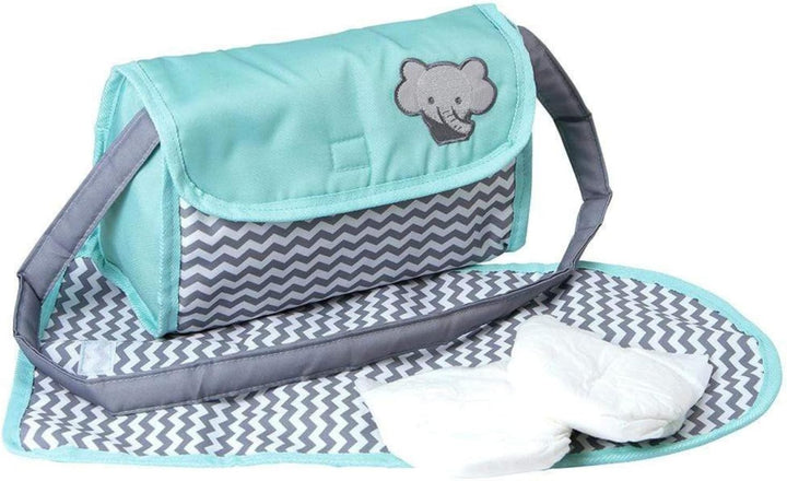 Baby Doll Diaper Bag with Color Changing Design, Sturdy Straps, Includes Changing Mat and 2 Doll Diapers (Fits 13" Dolls), Birthday Gift for Ages 3+ - Sunny Days
