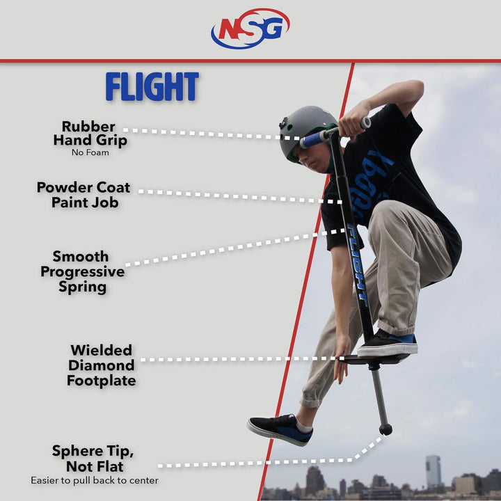 Flight Premium Perfomance Pogo Stick - Ages 9 and up - 80-180 Pounds