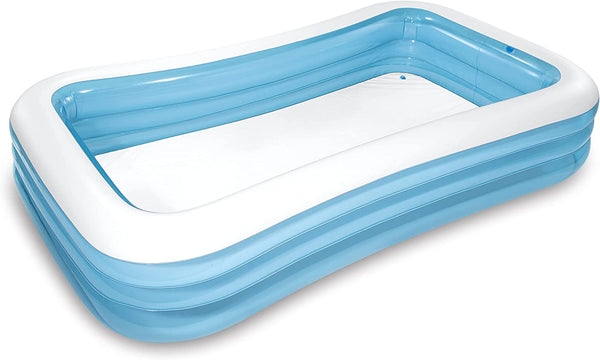 58484EP Swim Center Inflatable Family Pool: 277 Gallon Capacity – 120" X 72" X 22" – Blue