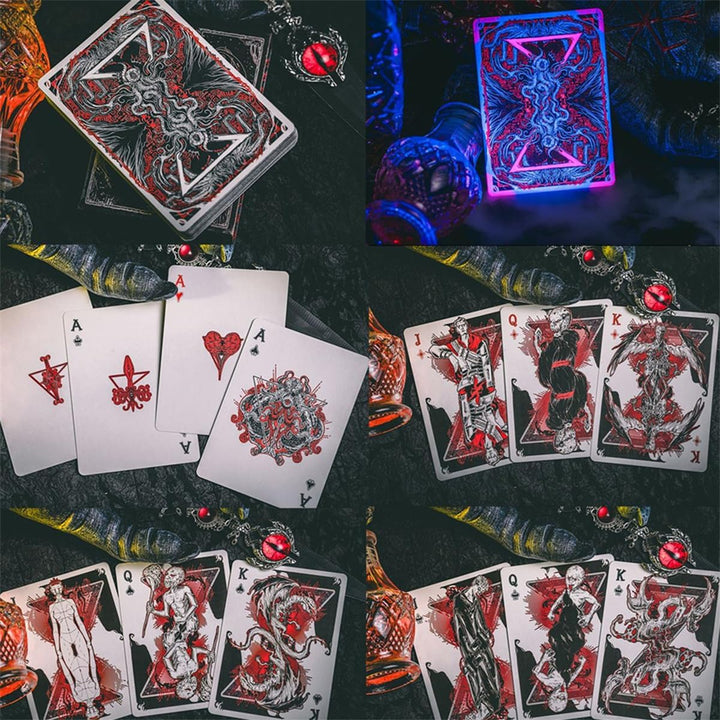 Cthulhu Mythos Yellow Sign H.P. Lovecraft Poker Cards Mythos King in Yellow Poker Collection Tarot Card Playing Cards Magic Party Game Cards for Men and Women