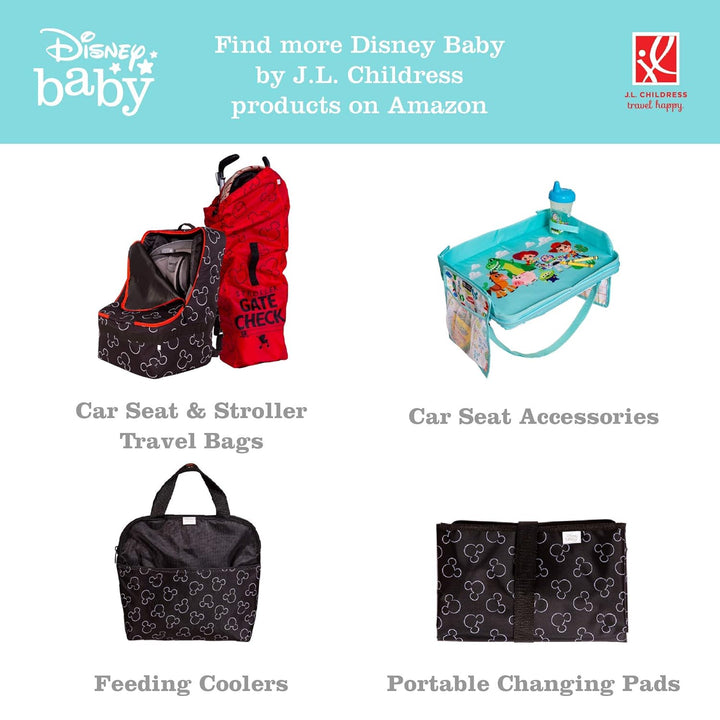 Disney Baby by  Shopping Cart & High Chair Cover for Baby, Kids, & Toddler - Cover for Grocery Carts & Restaurants, for Boys & Girls, Universal Fit - Mickey Mouse, Black