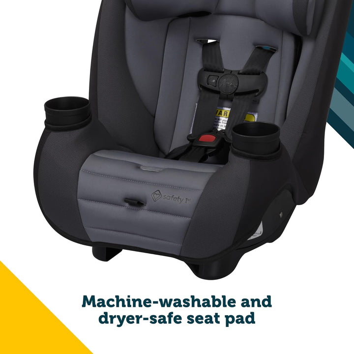 Ellaris 3-In-1 Convertible Car Seat, Slim Fit Design, Rear & Forward-Facing, 5-Position Headrest, 3-Across Fit, Travel-Friendly with Machine-Washable Seat Pad, London Blue