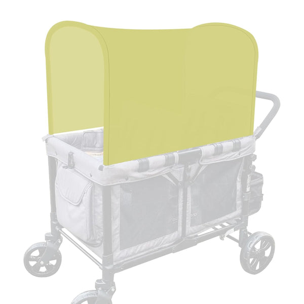 Stretchy Panoramic Canopy Compatible with Wonderfold Stroller Wagons W2/W4 All Model,Sun Shade and Protection for Riders(Olive-Green)