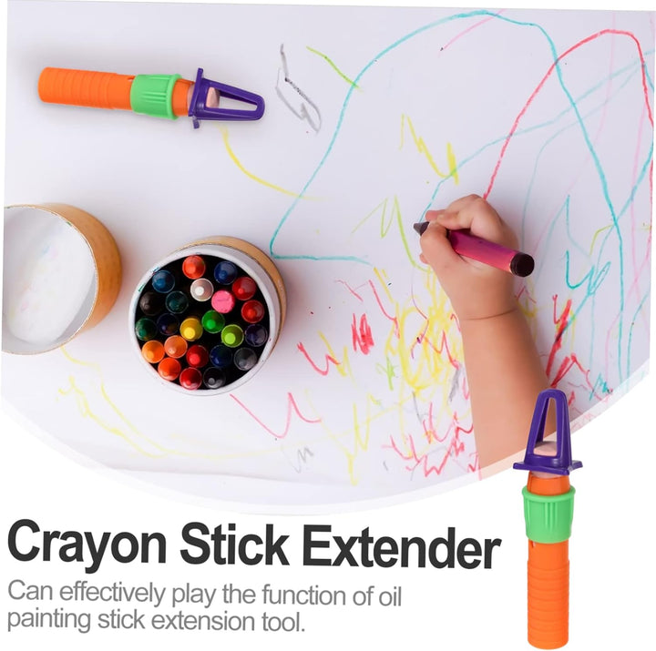 3Sets Pencil Extender Crayon Sharpener for Oil Pastels Pastel Pencil Sharpener Crayon Lengthener Pen Cap 15Pcs*3