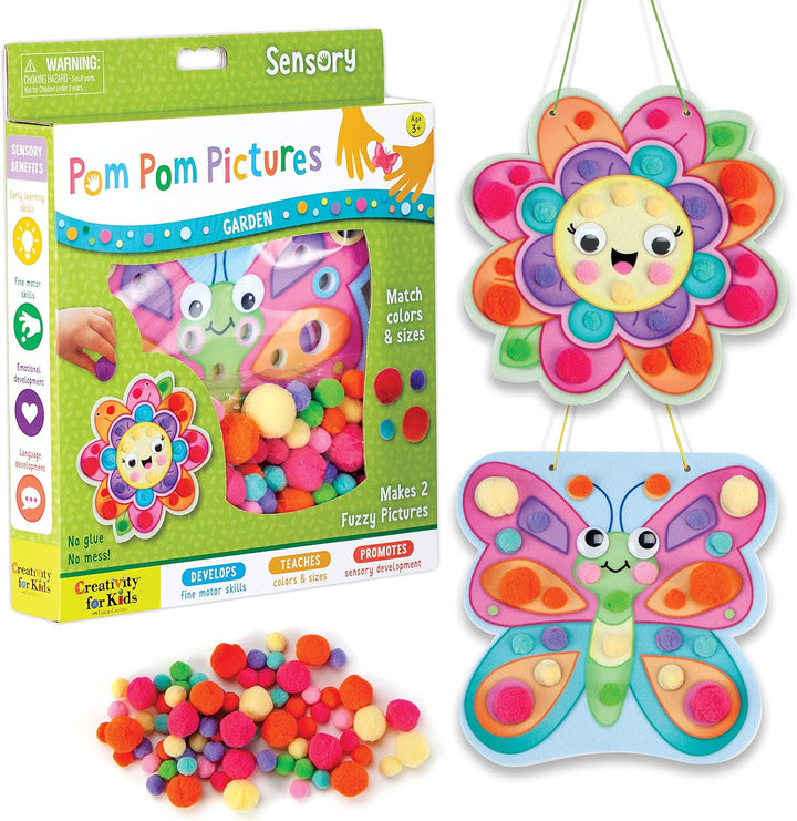 Pom Pom Pictures: Animals - Preschool Learning Activities, Sensory Toys for Toddlers, Toddler Arts and Crafts (Ages 3+)