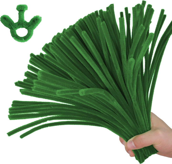 200PCS Pipe Cleaners with Instruction Manual 20 Colors Chenille Stems Bulk Art Craft Supplies Colorful Thick Fluffy Fuzzy Wire Sticks DIY Project for Kids Adults Back to School Supplies