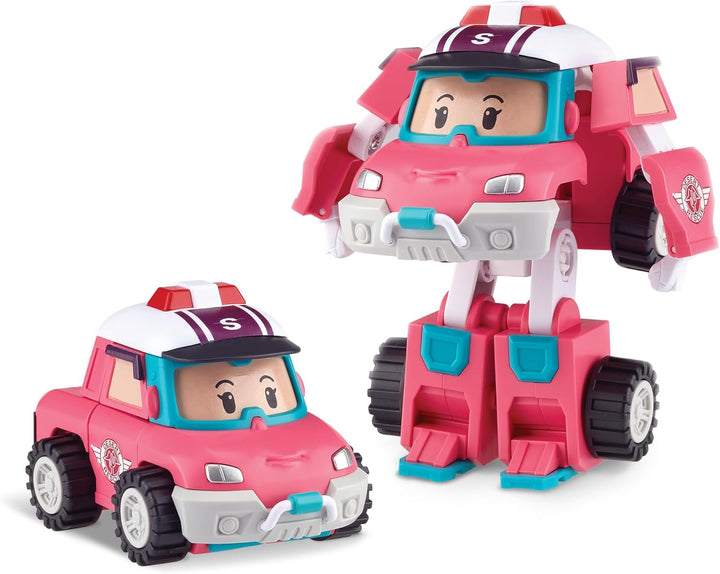 4" Transforming Robot - Fire Truck Roy, Stem-Inspired Rescue Robot Figure | Role Play Toy Gift for Toddlers & Preschool Kids Ages 1 2 3 4 5 6