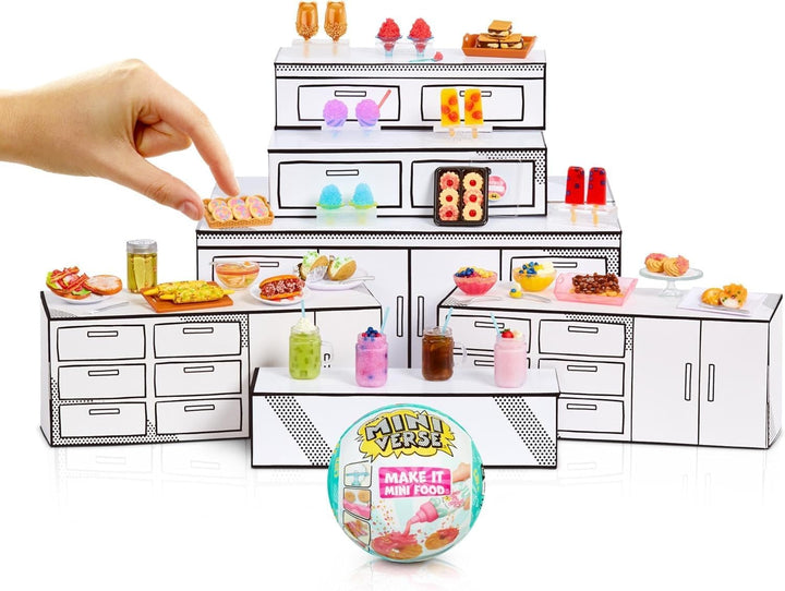Make It Mini Food Cafe Series 3 Mini Collectibles - , Mystery Blind Packaging, DIY, Resin Play, Replica Food, NOT Edible, Collectors, 8+
