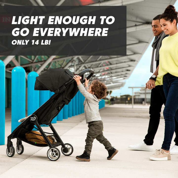 City Tour 2 Ultra-Compact Carry-On Approved Travel Stroller in Pitch Black Lightweight Easy Fold Ideal for Traveling and Everyday Adventures