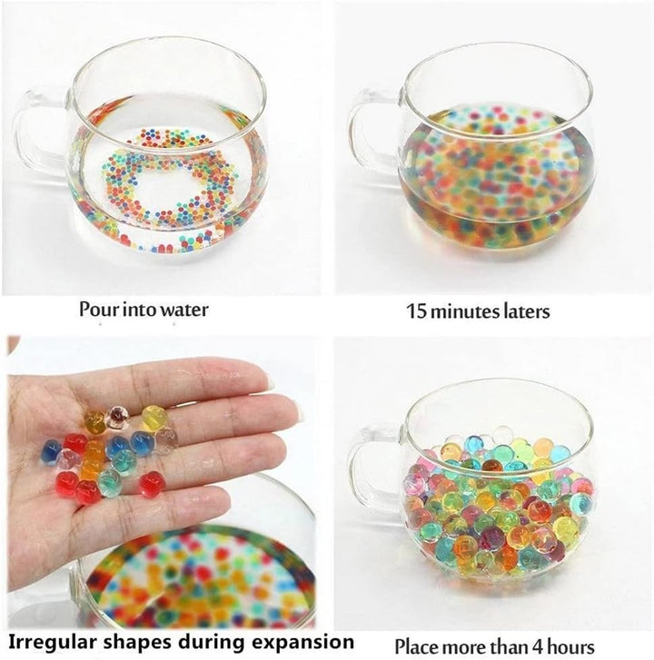 Gel Blaster Balls - 120000Pcs 3Pack 7-8Mm Ammo Compatible with Water Blasters Splatter Gall Orbez, for Ages 14+