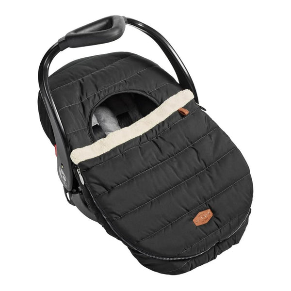 Winter Baby Car Seat Cover - Winter Car Seat Cover for Baby Seat or Stroller - Infant Car Seat Covers with Warm Sherpa Lining - Black