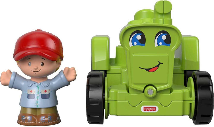Little People Toddler Toy Helpful Harvester Tractor, Farm Vehicle & Figure Set for Preschool Pretend Play Kids Ages 1+ Years