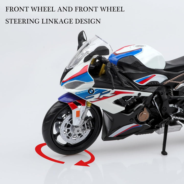 1/12 Scale BMW S1000R Diecast Toy Motorcycles,Bmw Motorcycle Model,Bmw Motorcycle Toy Gifts for Boys Girls