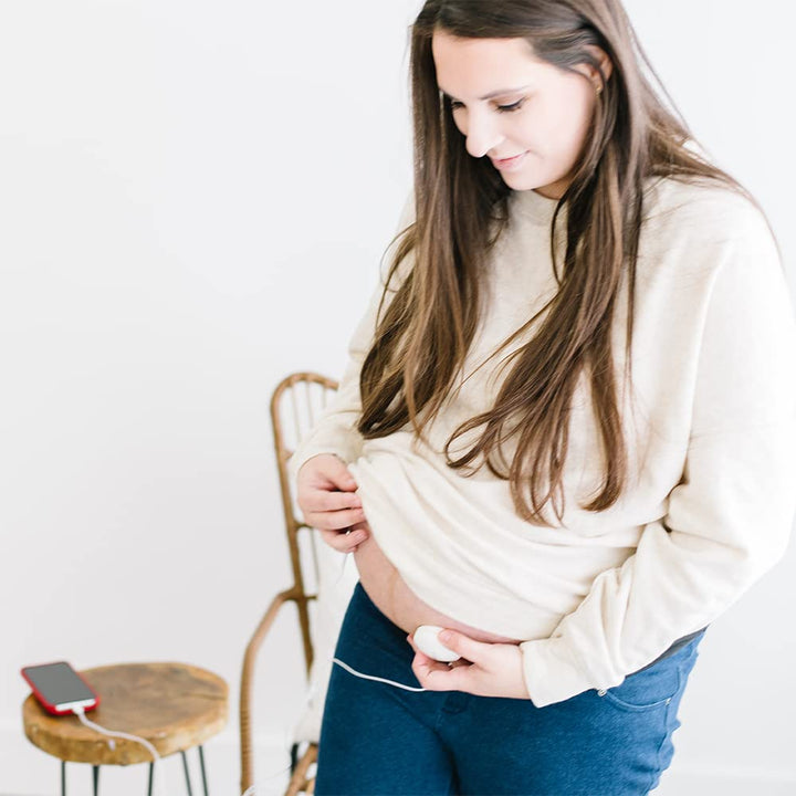 Bellytunes Prenatal Pregnancy Earbuds Adapter System for Ios & Samsung Devices | Turns Ear Bud into Baby Bump | Belly Speakers | Pregnancy Headphones (Bellytunes Lite)