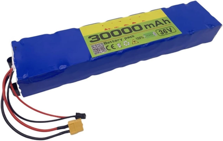 36V 30000Mah Scooter Battery Pack, Compatible for Xiaomi M365 Mijia M365 Battery Pack Electric Scooter Lithium Ion Battery Pack BMS Board(30Ah XT60-DC)
