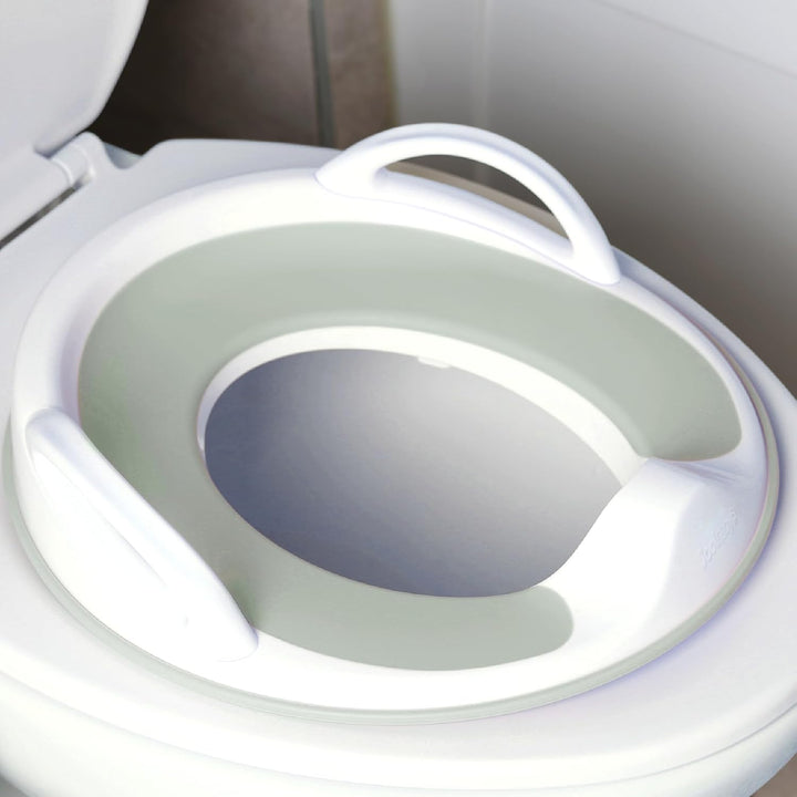 Jool Baby Potty Training Seat for Boys and Girls with Handles, Fits round & Oval Toilets, Non-Slip with Splash Guard, Includes Free Storage Hook (Aqua)