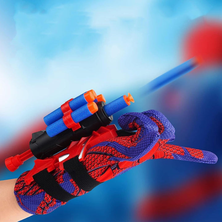 Set of 2 Spider Web Shooters Wrist Launcher Web Shooter Spider Gloves Web-Shooters for Kids