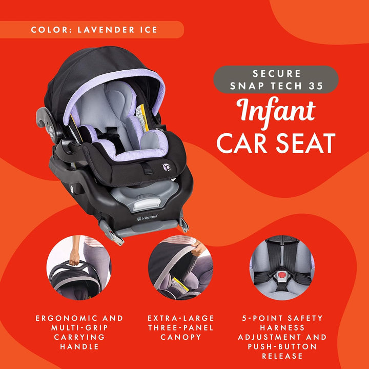 Secure Snap Tech Infant Car Seat, Purple
