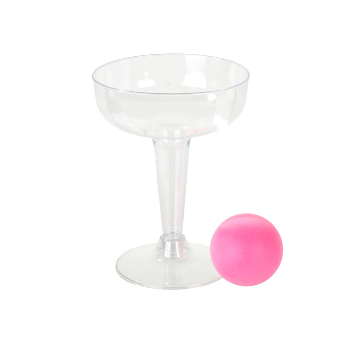 Prosecco Pong Drinking Party Game Includes Balls | Games for Bachelorette Party, Girls Night, Birthday, Bridal Shower, NYE, Christmas, 12 Glasses