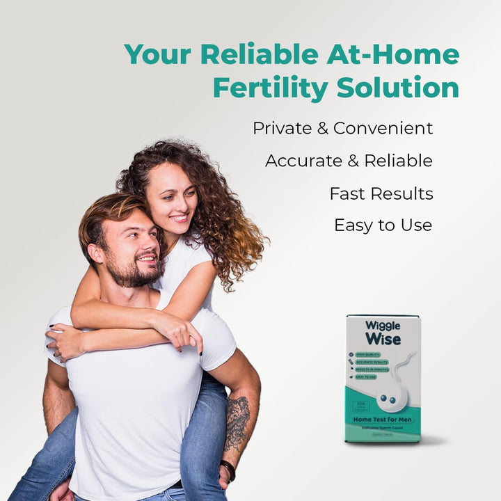 Fertility Test Kit for Men – Sperm Count Home Test Kit for Male Fertility – At-Home Semen Analysis Shows Normal or Low Sperm Count – Fast, Private, Easy to Use