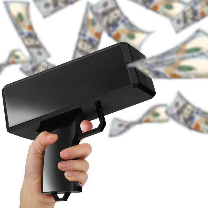 Make It Rain Money Gun Paper Playing Spary Prop Cash Gun Party Supplies (Metallic Gold)