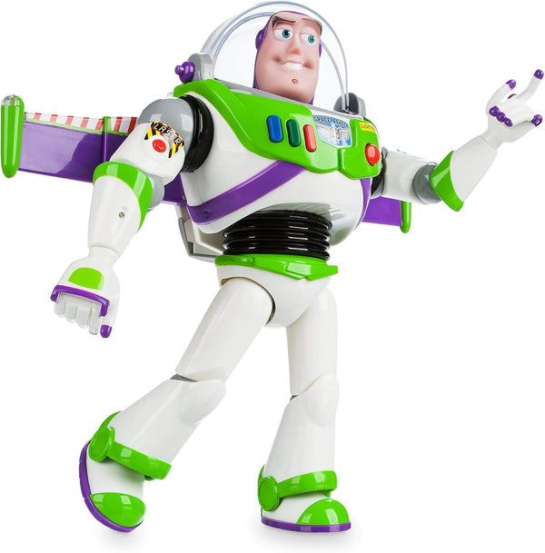 Store Official Buzz Lightyear Interactive Talking Action Figure from Toy Story, Features 10+ English Phrases, Interacts with Other Figures and Toys
