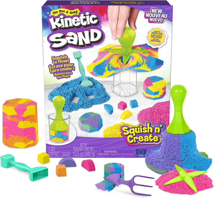 , Mermaid Crystal Playset, over 1Lb of Play Sand, Gold Shimmer Sand, Storage and Tools, Sensory Toys for Kids Ages 3 and Up