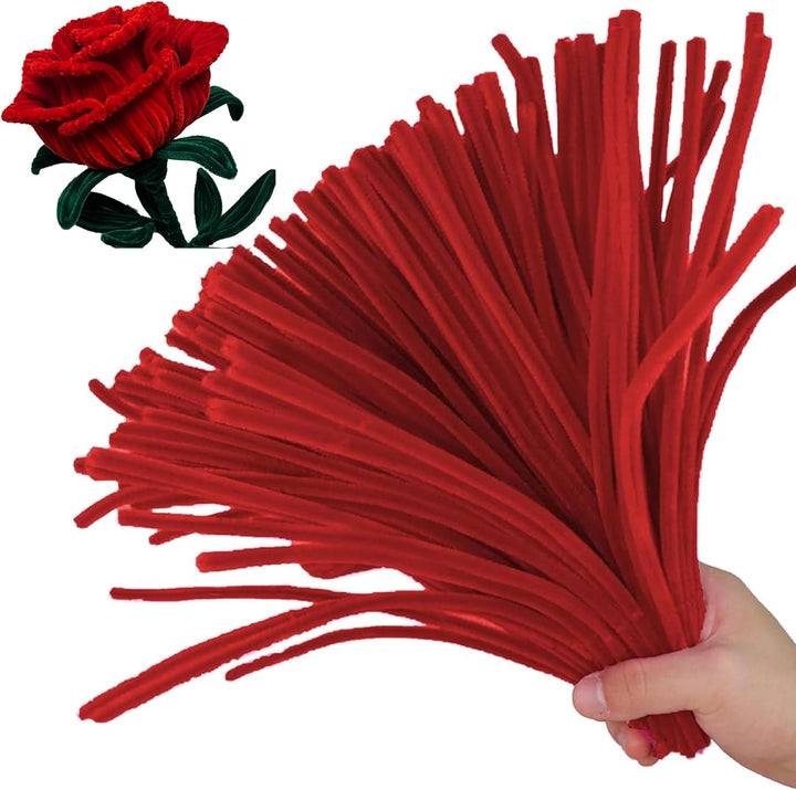 200PCS Pipe Cleaners with Instruction Manual 20 Colors Chenille Stems Bulk Art Craft Supplies Colorful Thick Fluffy Fuzzy Wire Sticks DIY Project for Kids Adults Back to School Supplies