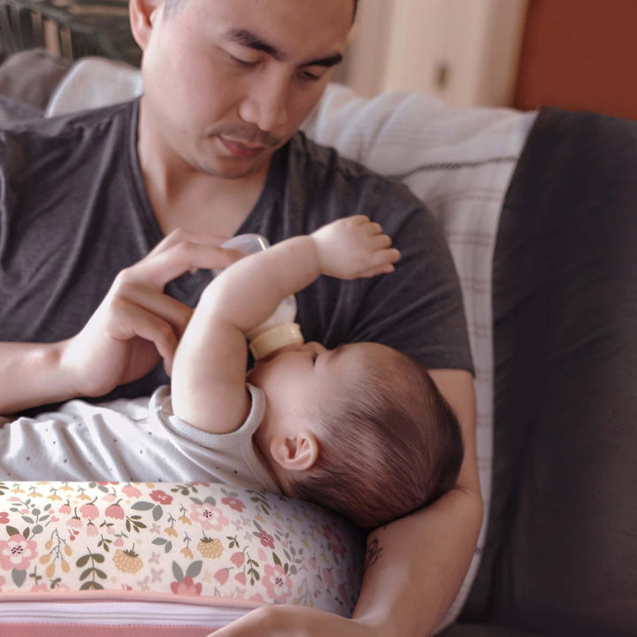 Bare Naked Original Nursing Pillow, Pillow Only, Cover Sold Separately, Ergonomic Nursing Essentials for Breastfeeding and Bottle Feeding, with Firm Fiber Fill