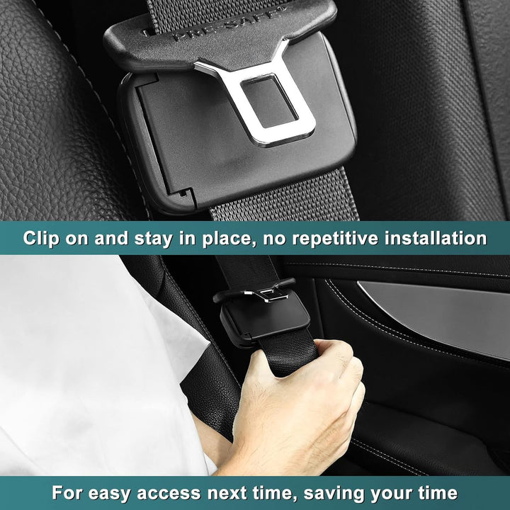 2 Packs Car Seat Belt Clips - Universal Seatbelt Adjuster Clips - Seat Belt Adjuster for Adults Kids,Designed Solely for Comfort Adjustment