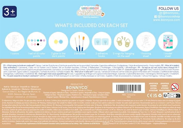 Paint by Numbers Kit for Kids Unicorns Pack 3 Canvas Paint by Number Canvas Framed Pre Drawn, Unicorn Gifts for Girls | Arts and Kids Crafts 4-6 8-12, Pintar Por Numeros | Unicorn Craft