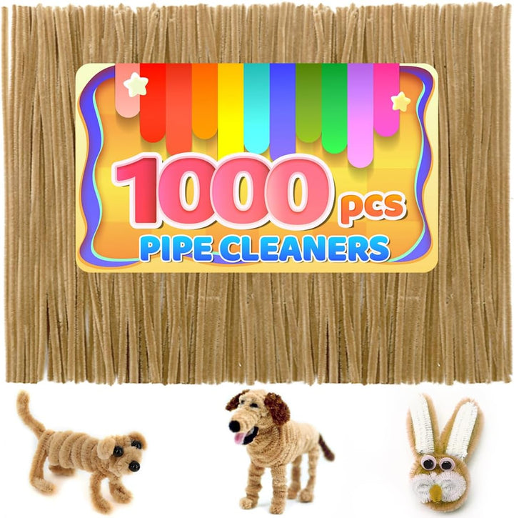 200Pcs 20Colors, Pipe Cleaners, Chenille Stems, Pipe Cleaners for Crafts, Pipe Cleaner Crafts, Art and Craft Supplies