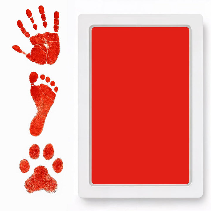 Clean Touch Ink Pad for Baby Handprints and Footprints – Inkless Infant Hand & Foot Stamp – Safe for Babies, Doesn’T Touch Skin – Perfect Family Memory or Gift – Black Print Kit by