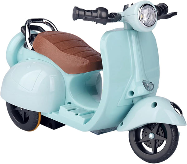 Rotating Scooter Toy for Guinea Pigs Motorcycle Toy with Lights and Music Scooter Shape Cage Decoration