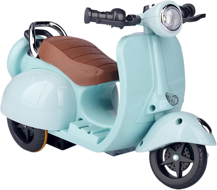 Rotating Scooter Toy for Guinea Pigs Motorcycle Toy with Lights and Music Scooter Shape Cage Decoration