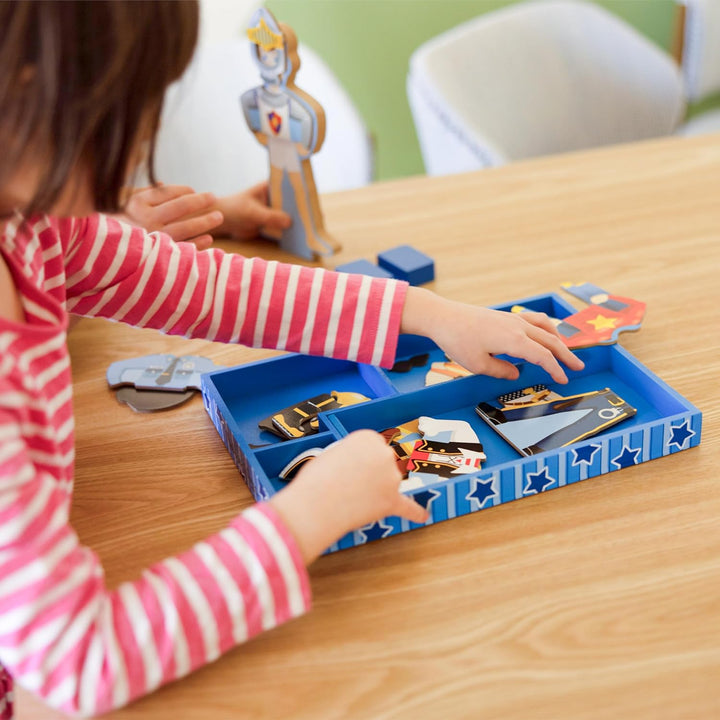 Joey Magnetic Wooden Dress-Up Pretend Play Set (25+ Pcs)
