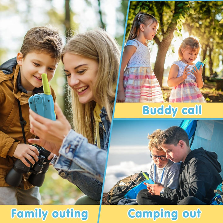 Toys for 3-12 Year Old Boys Girls, Walkie Talkies for Kids 22 Channels 2 Way Radio Toy with Backlit LCD Flashlight, 3 Miles Range for Outside, Camping, Hiking