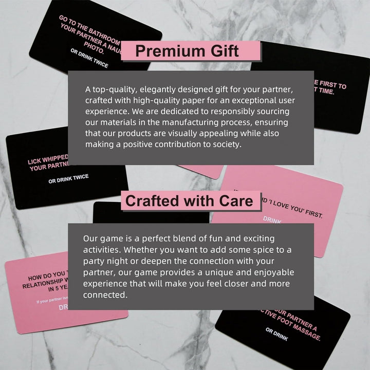 Drunk Lovers - Couples Games Couples Card Game for Date Night, 54 Game Cards, Romantic Valentines, Card Game for Couple