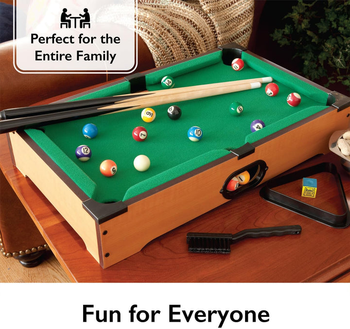 Mainstreet Classics 20-Inch Table Top Miniature Billiard/Pool Game Set