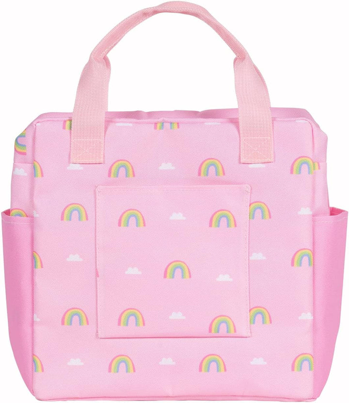 Baby Doll Diaper Bag with Color Changing Design, Sturdy Straps, Includes Changing Mat and 2 Doll Diapers (Fits 13" Dolls), Birthday Gift for Ages 3+ - Sunny Days