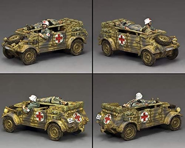 WW2 German Army WH087 Kubelwagen Ambulance 1:30 Scale Mixed Media