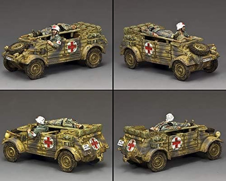 WW2 German Army WH087 Kubelwagen Ambulance 1:30 Scale Mixed Media