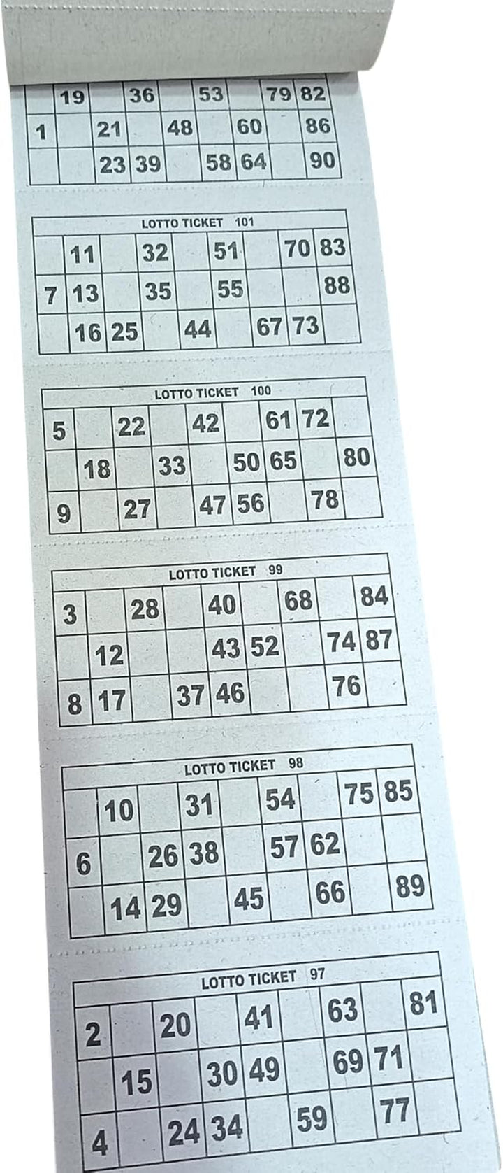 Tambola Lotto Housie Tickets, 600 Perforated Tickets