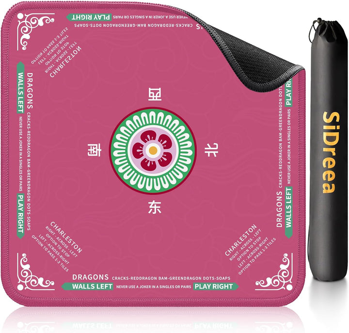 Mahjong Mat, 32.4×32.4 Inch Noise Reduction Anti-Slip Mahjong Mat for Table, Mahjong Table Mat for Poker, Card, Board Games Table Mat, Tile Games, Dominoes