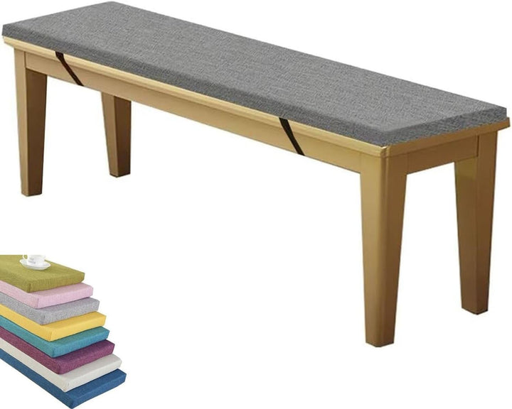 Indoor/Outdoor Bench Cushion for Furniture, Garden Replacement Cushions 90/100/120/150/180 Cm,Thick 5 Cm Seat Pads Non-Slip Removable for Loveseat Chair,Porch Swing,Dining(Beige,130X40X5Cm)