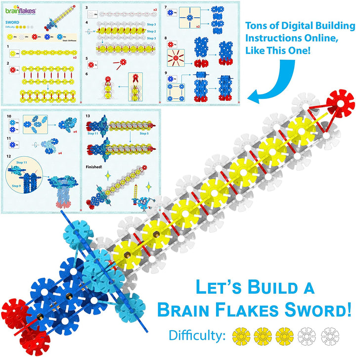 500 Piece Set, Ages 3+, Interlocking Plastic Disc Toy for Creative Building, Educational STEM Learning, Construction Block Play for Kids, Teens, Adults, Boys, and Girls