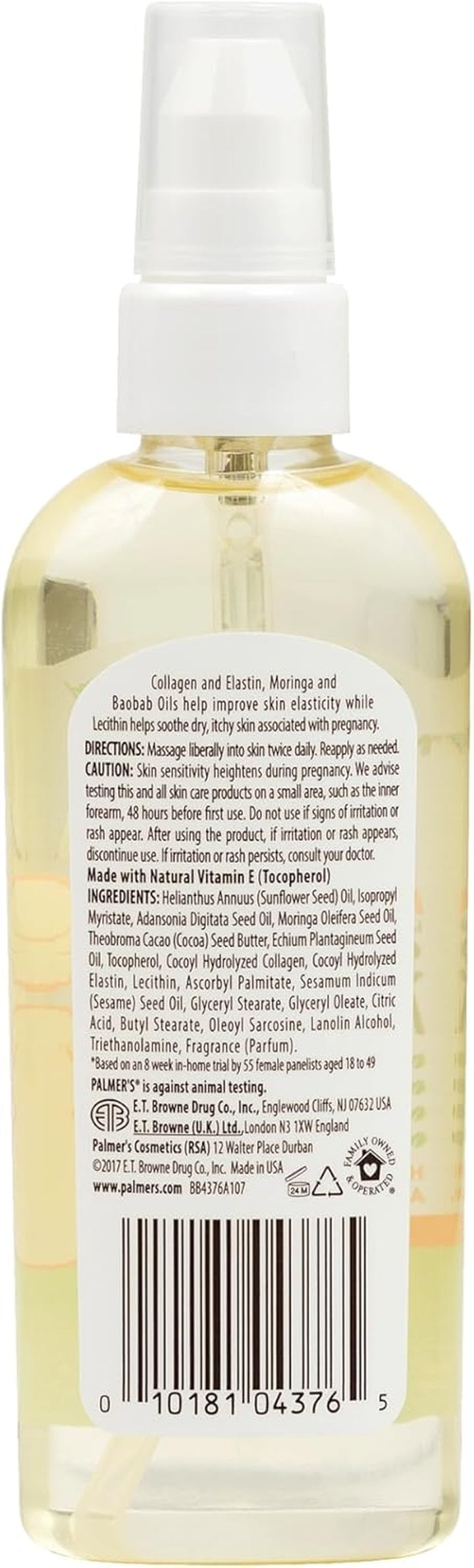 Cocoa Butter Formula Massage Oil for Stretch Marks and Pregnancy Skincare, 3.4 Ounces