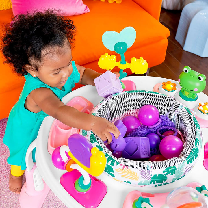 Bounce Bounce Baby 2-In-1 Activity Jumper & Table - Playful Palms