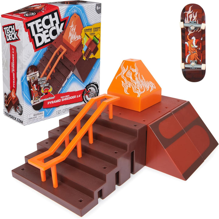 , Quarter Bowl Ruckus X-Connect Park Creator, Customizable and Buildable Ramp Set with Exclusive Fingerboard, Kids Toy for Ages 6 and Up