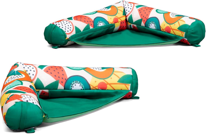 Noodle Sling, No Inflation Needed, Pool Float with Armrests, Quick Draining Fabric, Cup Holder